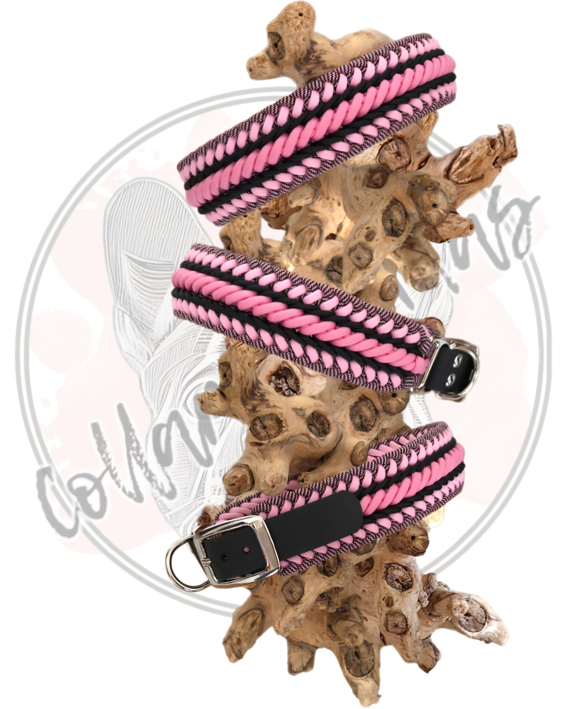 Paracord dog collar, design Cable