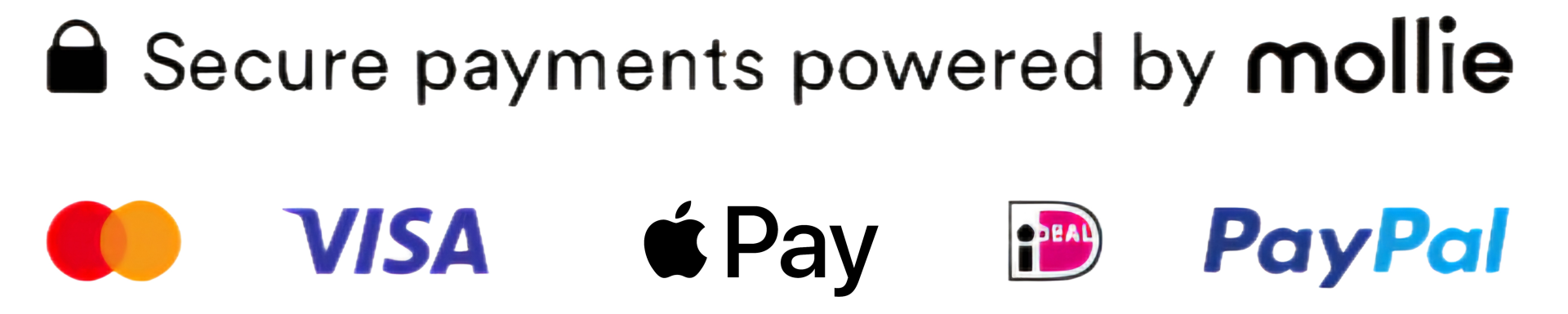 Secure payments powered by Mollie