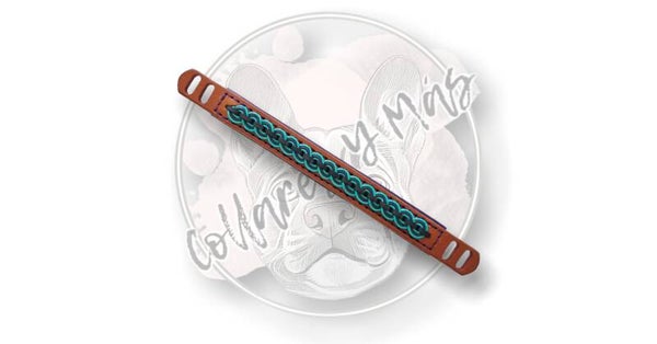 VERIETY Sleeve S/M - Infinity- Turquoise/Purple - W: 20mm - Combine with 15mm Base Collar or put directly over Seresto <8kg / >8kg