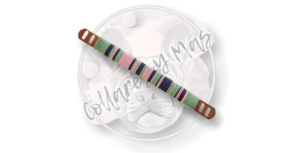 VERIETY Sleeve S/M - Whipped- Mint/Pink/Purple - W: 20mm - Combine with 15mm Base Collar or put directly over Seresto <8kg / >8kg