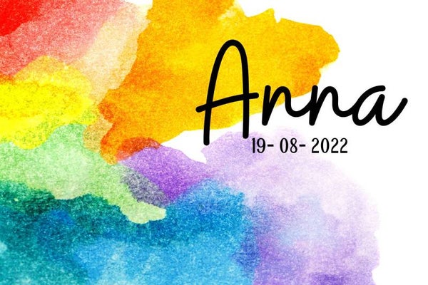 Geboortekaartje 'Anna'