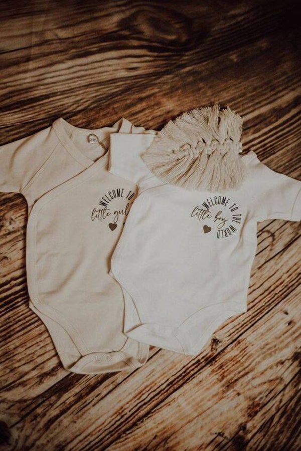 Overslagromper 'Welcome' wit