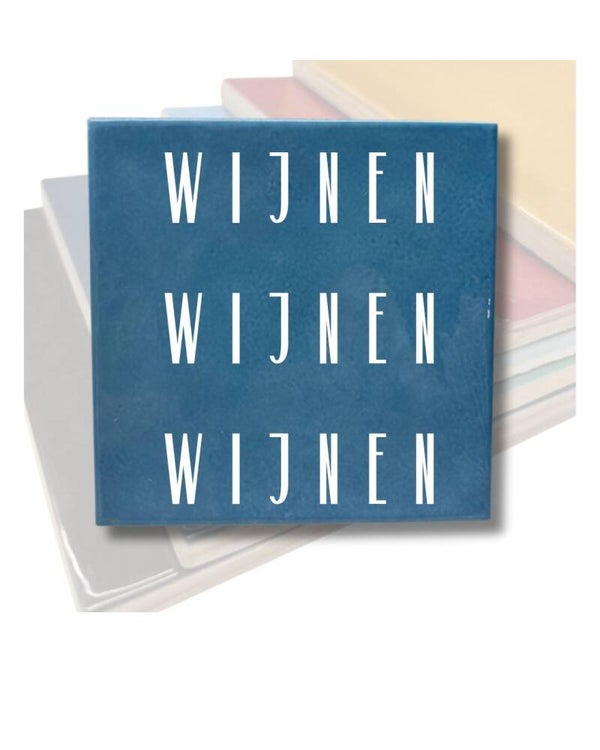 Tegeltje 'Wijnen'