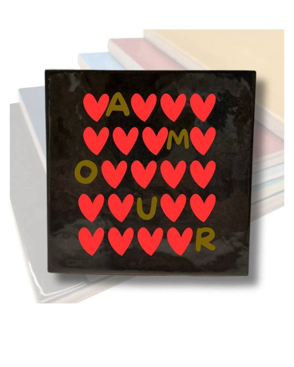 Tegeltje 'amour'