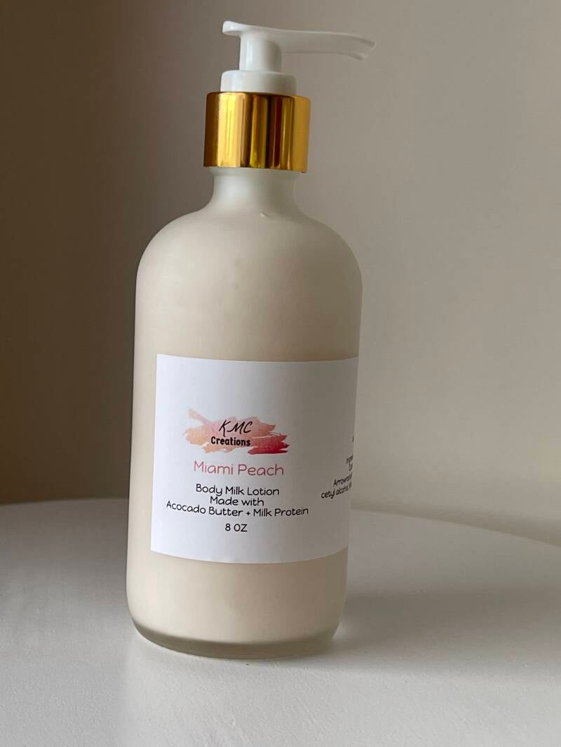 Miami Peach Body Milk Lotion | KMC Creations