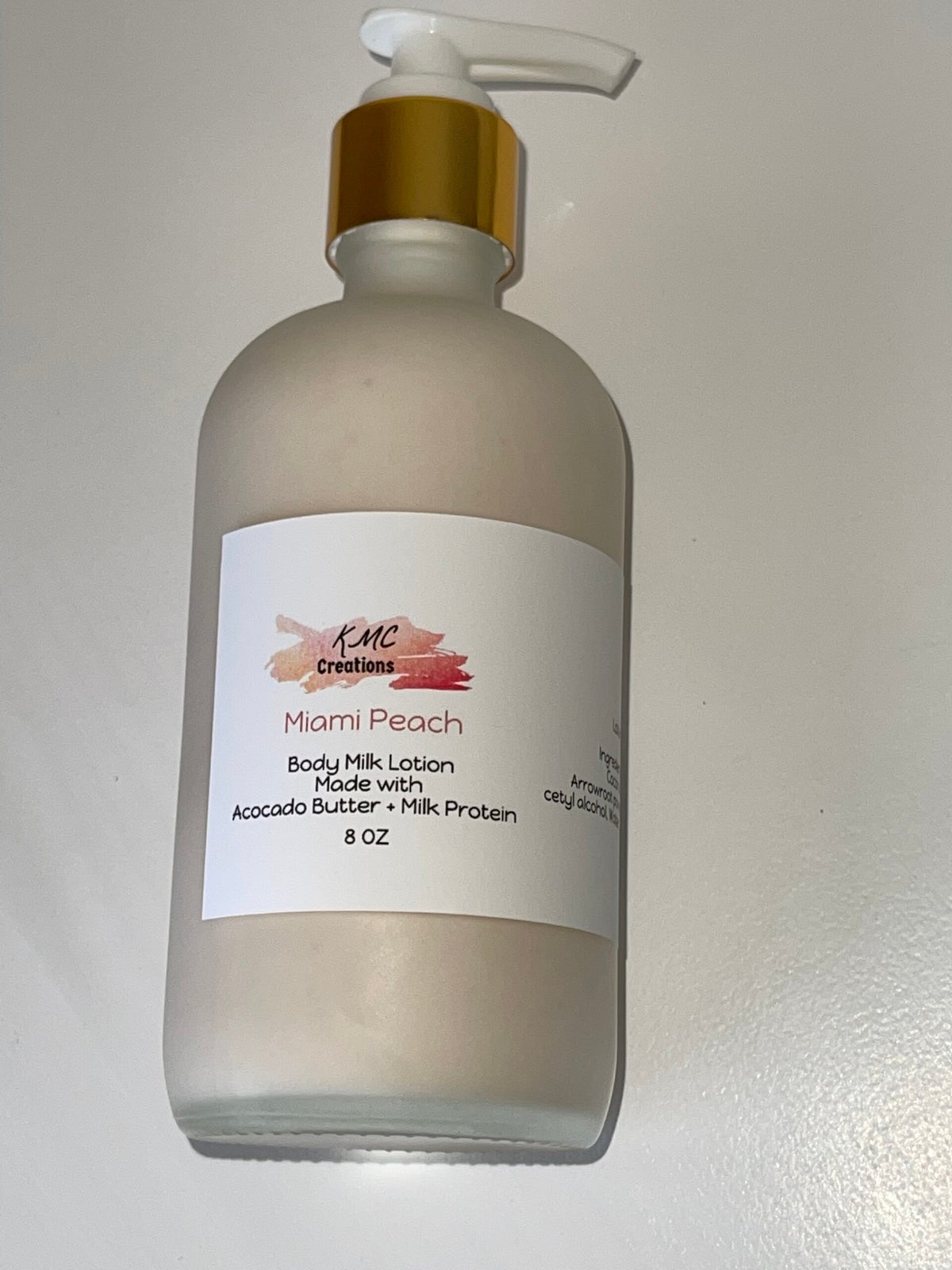 Miami Peach Body Milk Lotion | KMC Creations