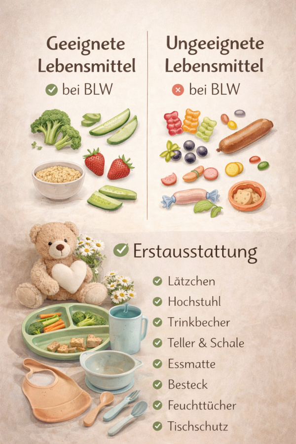 BLW-Startpaket – Lebensmittel & Erstausstattung Liste