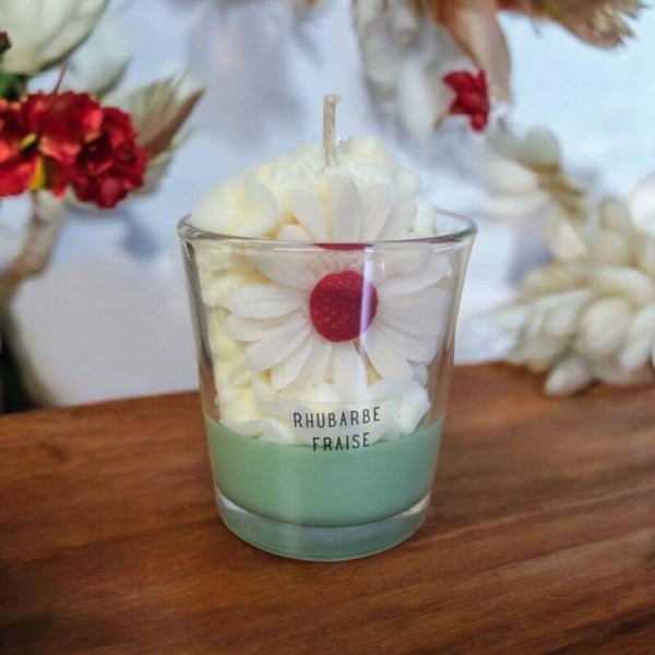 Bougie Fraise Rhubarbe