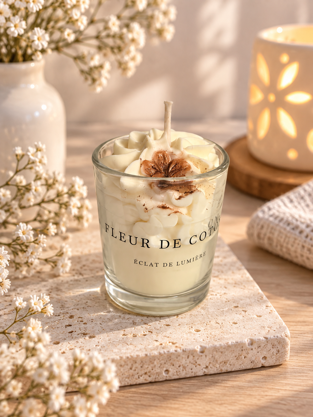 Bougie Fleur de coton 70g