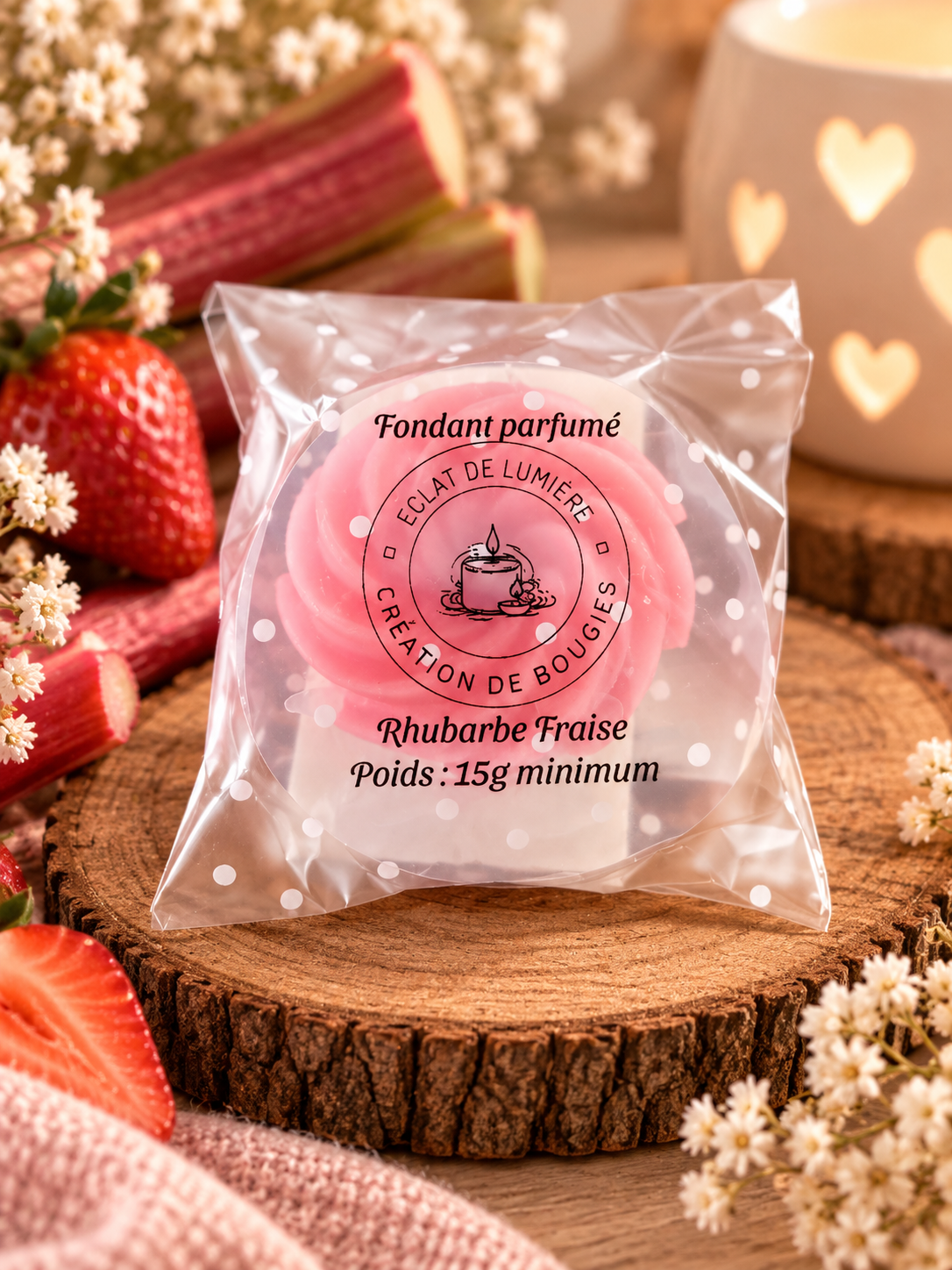 Fondant Rhubarbe Fraise 15g minimum