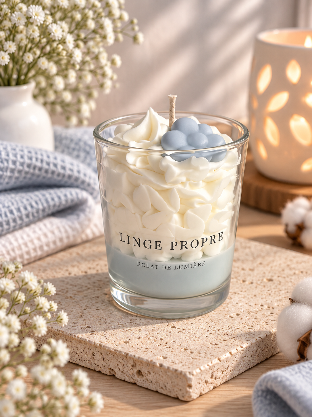 Bougie Linge propre 170g