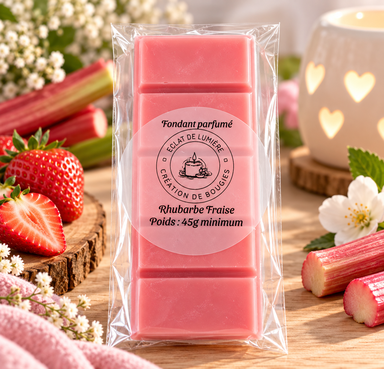 Fondant Rhubarbe Fraise 45g