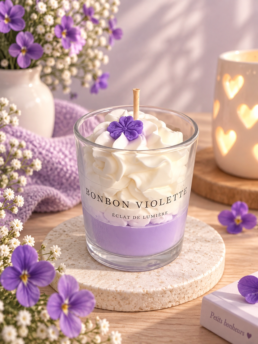 Bougie Bonbon Violette 170g