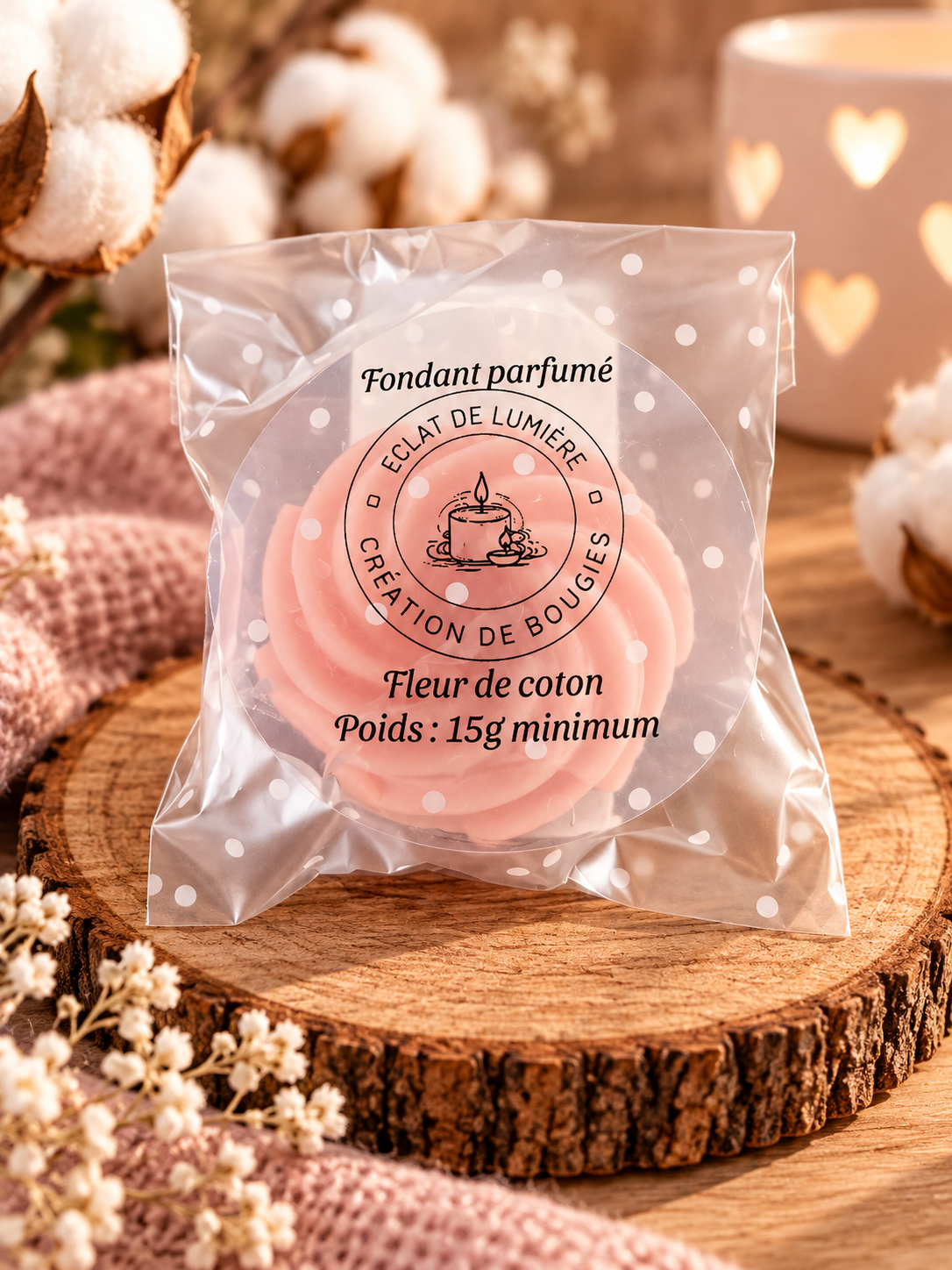 Fondant Fleur de coton 15g minimum
