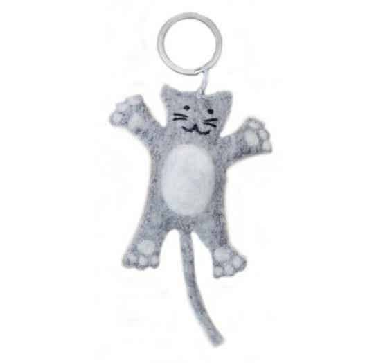 Vilten sleutelhanger handgemaakt in Nepal