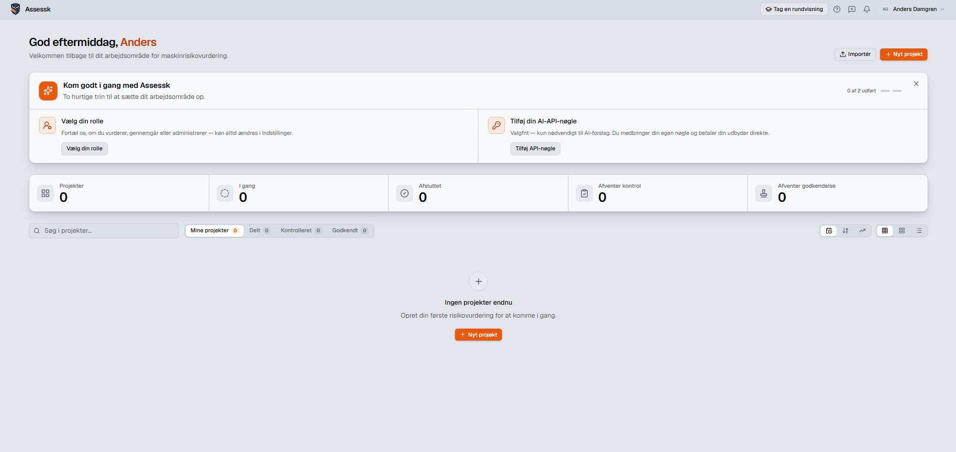 Assessk dashboard