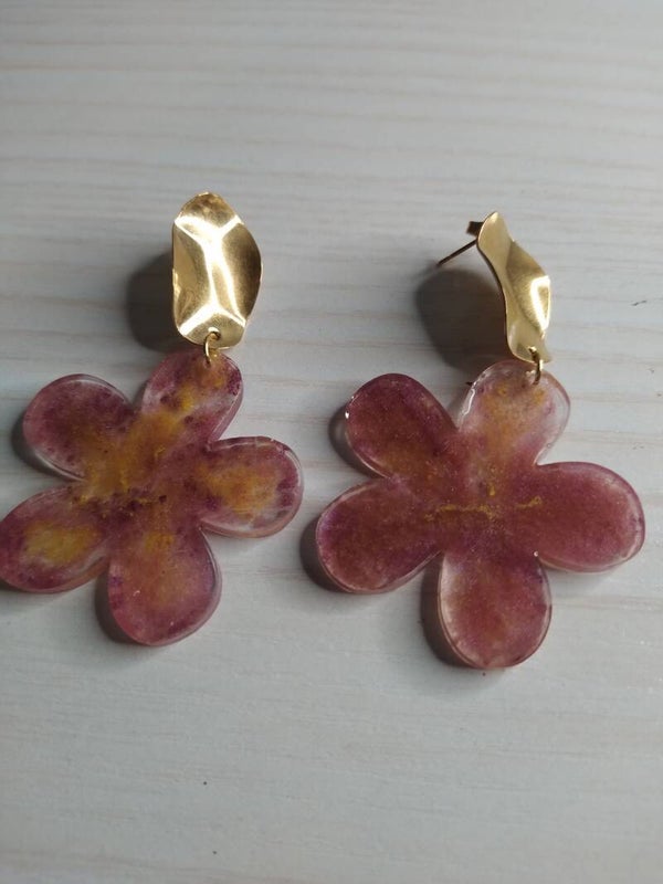 Boucles d'oreilles Résine