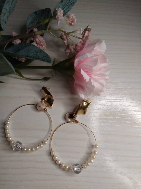 Boucles d'oreilles perles