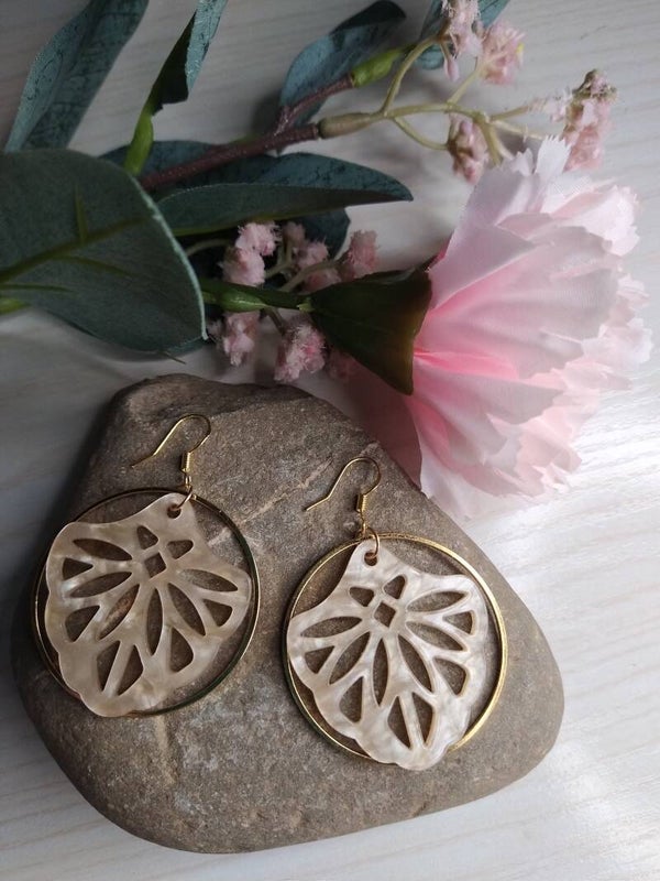 Boucles d'oreilles résine