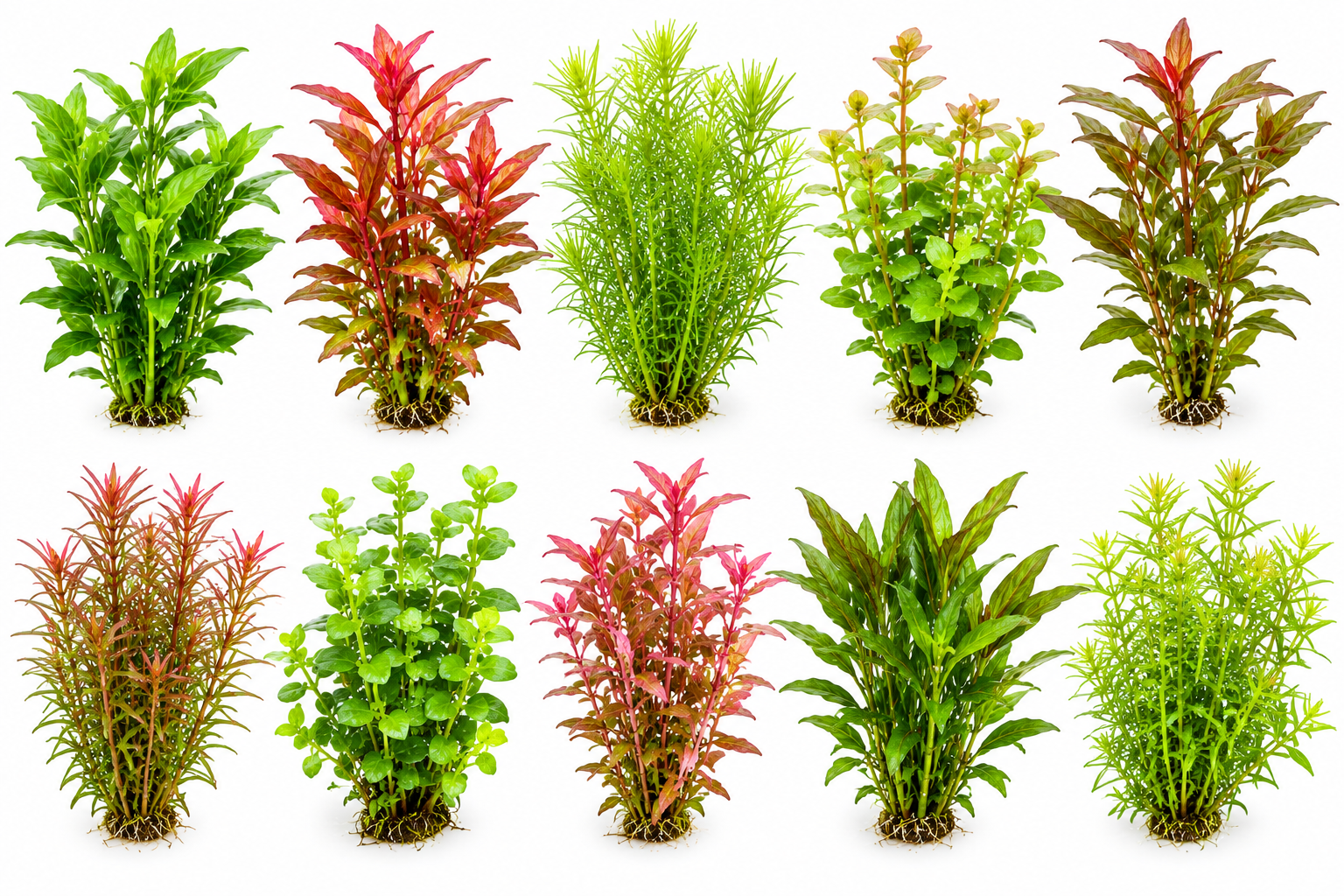 Stengelplanten mix pakket - 10 aquariumplanten