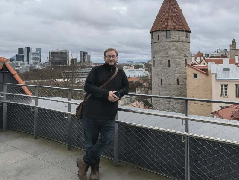 Frederic R. Kestener, Founder of Nomansland OÜ, overlooking Tallinn European digital frontier