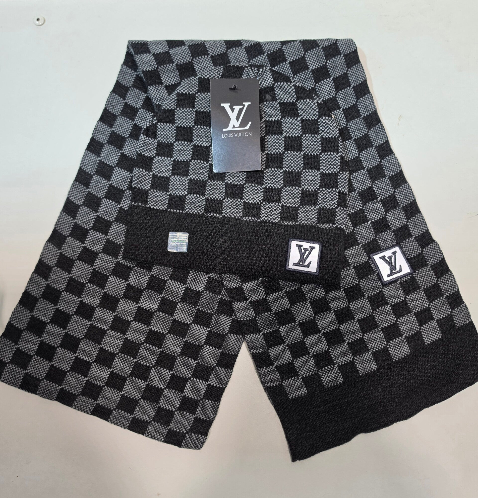Sjaal LV grijs