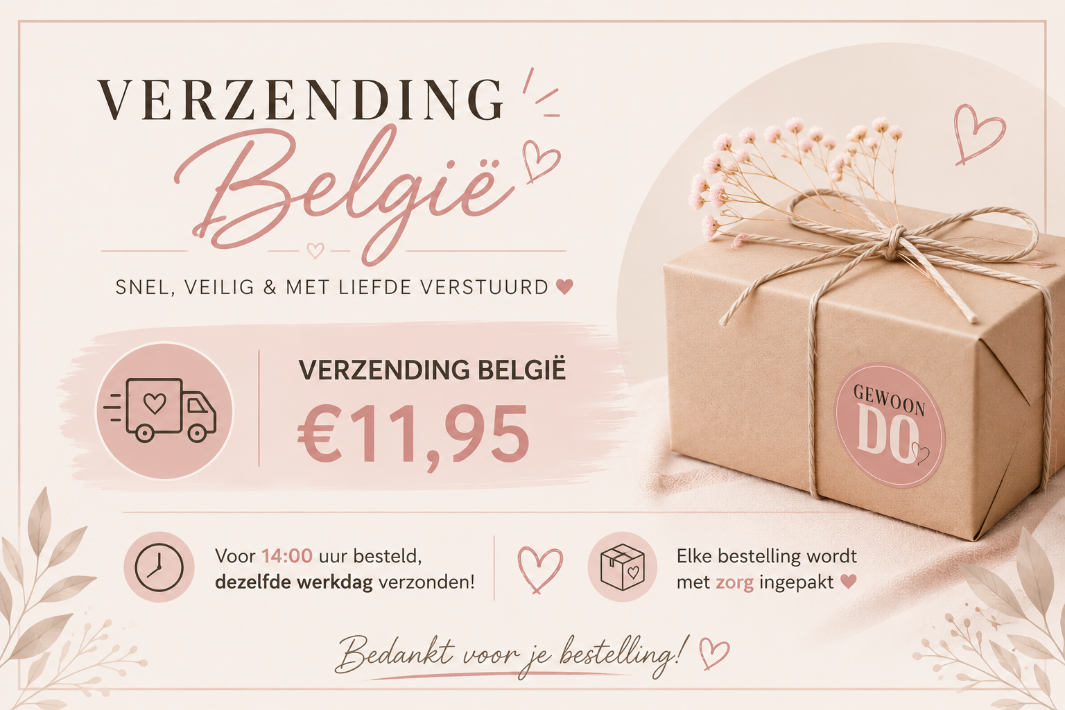 Verzending Belgie