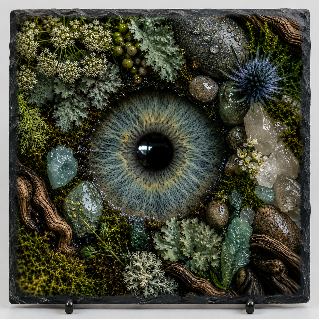 Oog-Iris leisteen 20cm bij 20cm