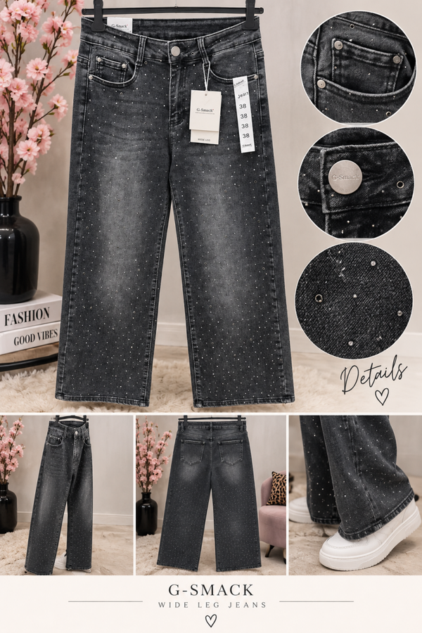 Glitter jeans plussize