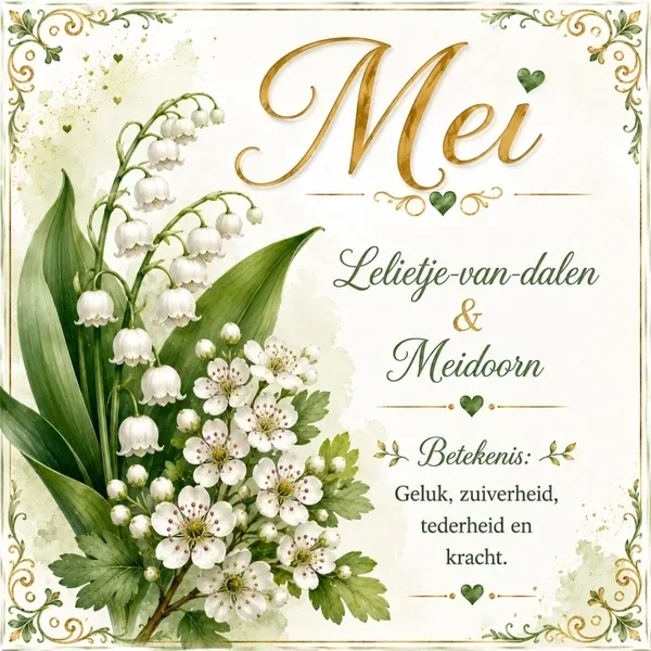 Geboorte Bloem Tegel - Mei
