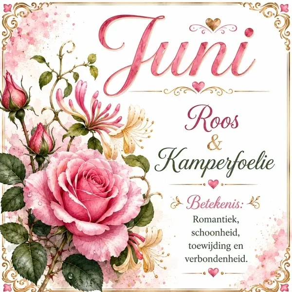Geboorte Bloem Tegel - Juni
