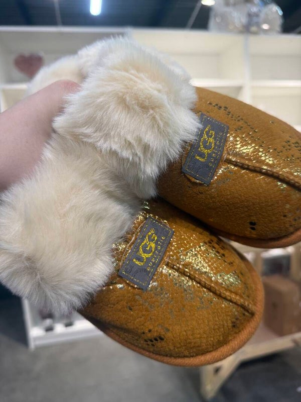 Pugg Sloffen Slangen Glitter - Goud