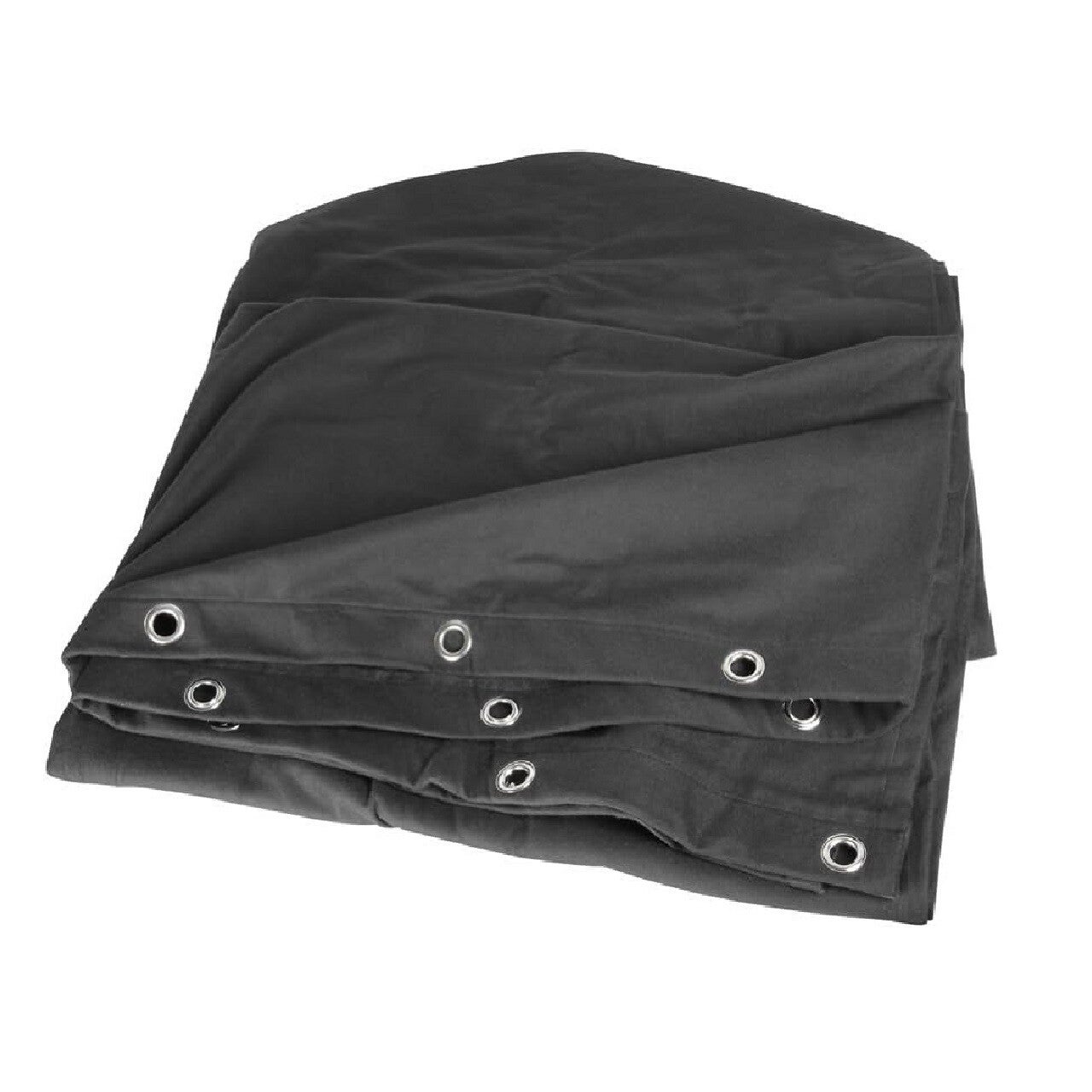 Molton backdrop zwart 300(B) × 800(H) cm, ca. 300g/m²