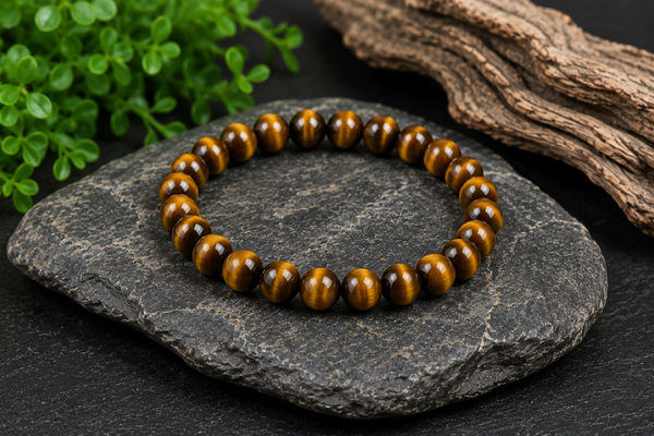 Bracelets Pierre Roulées-Œil de Tigre T8