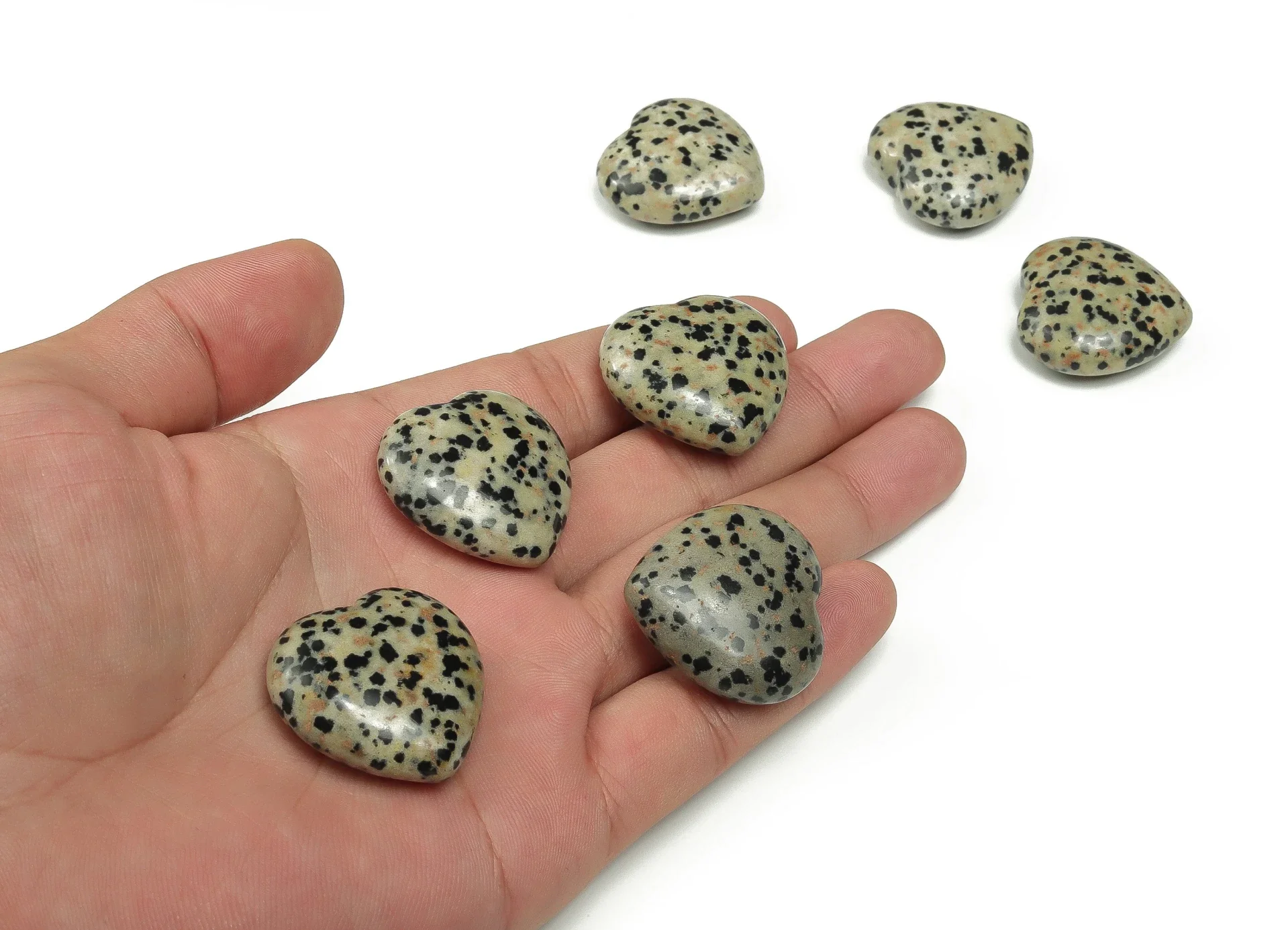 Coeur Jaspe Dalmatien 3cm