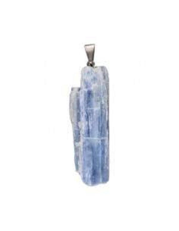 Pendentif en cyanite brute plaquée argent