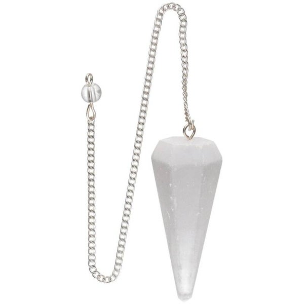 Pendule en sélénite à facettes