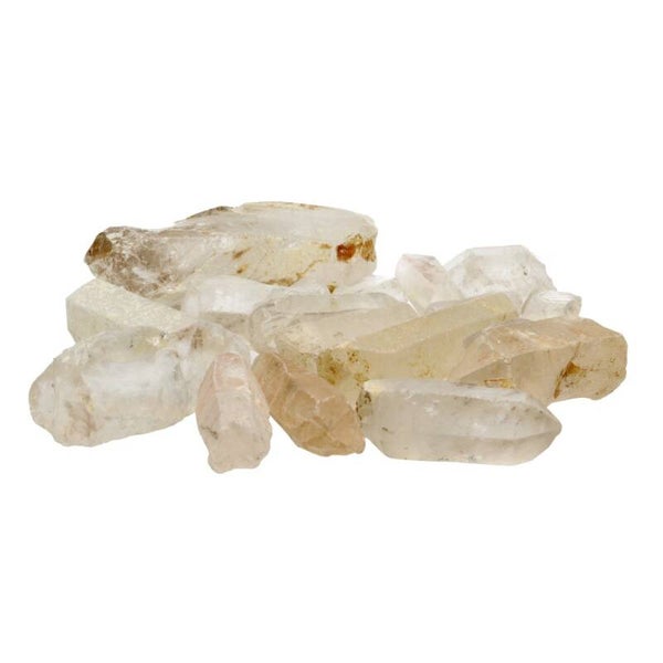 Pointes de quartz hématoïde brut