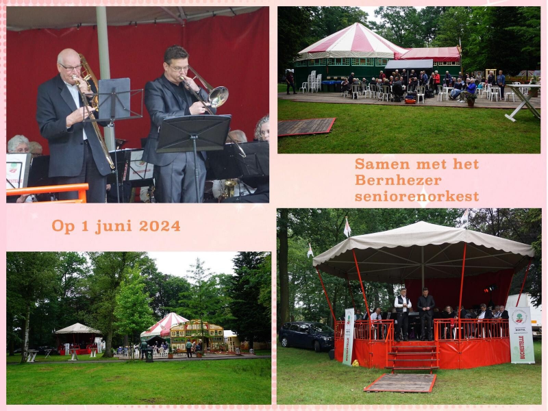 Een optreden samen met het Bernhezer seniorenorkest uit Heeswijk-Dinther.