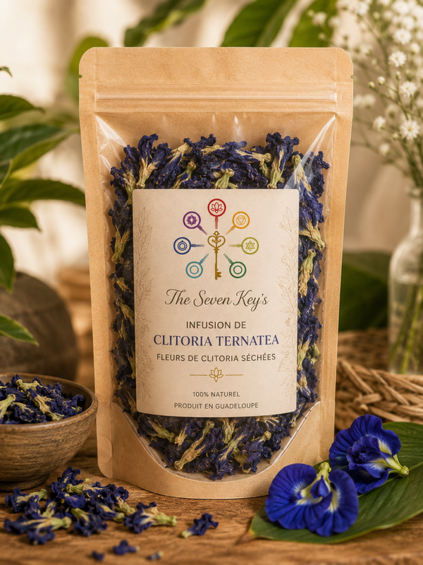 Fleurs séchées de  Clitoriat sachet de 50g