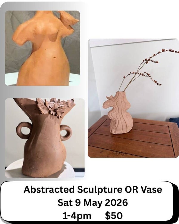 Abstracted clay Sculpture OR Vase