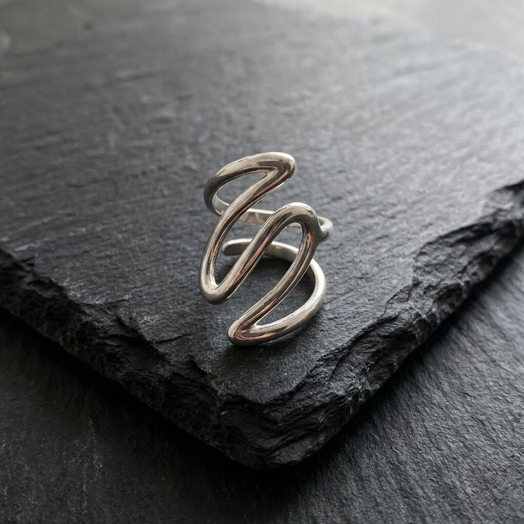 Flowing Silver Orbit