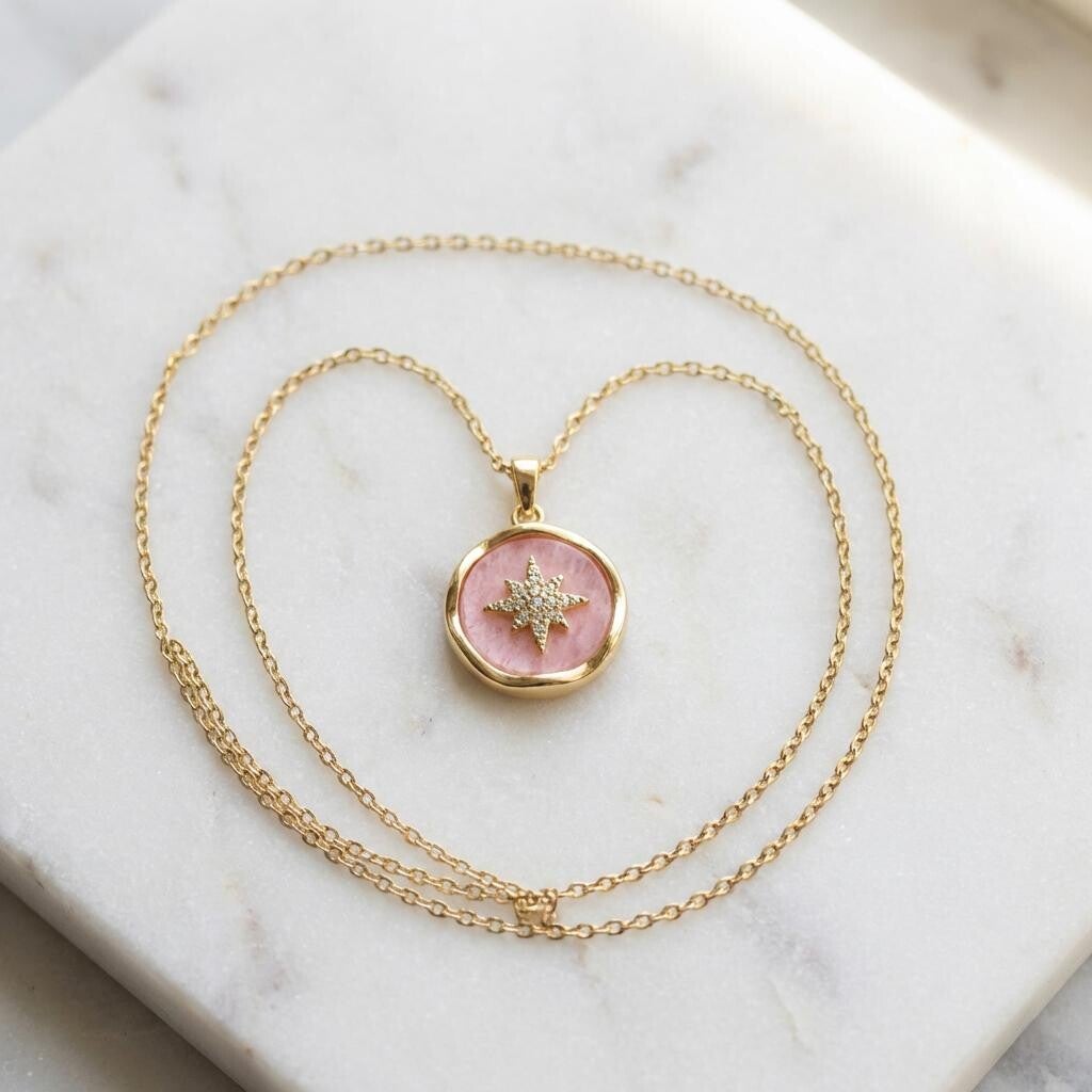 Guiding Star Pink Enamel