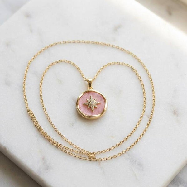 Guiding Star Pink Enamel