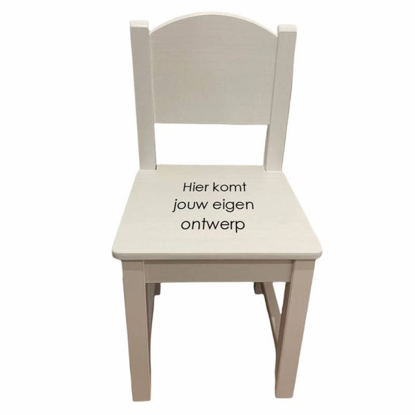 Geboorte stoeltje met eigen ontwerp