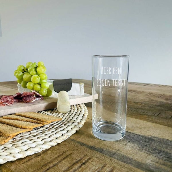 Longdrink glas met eigen ontwerp