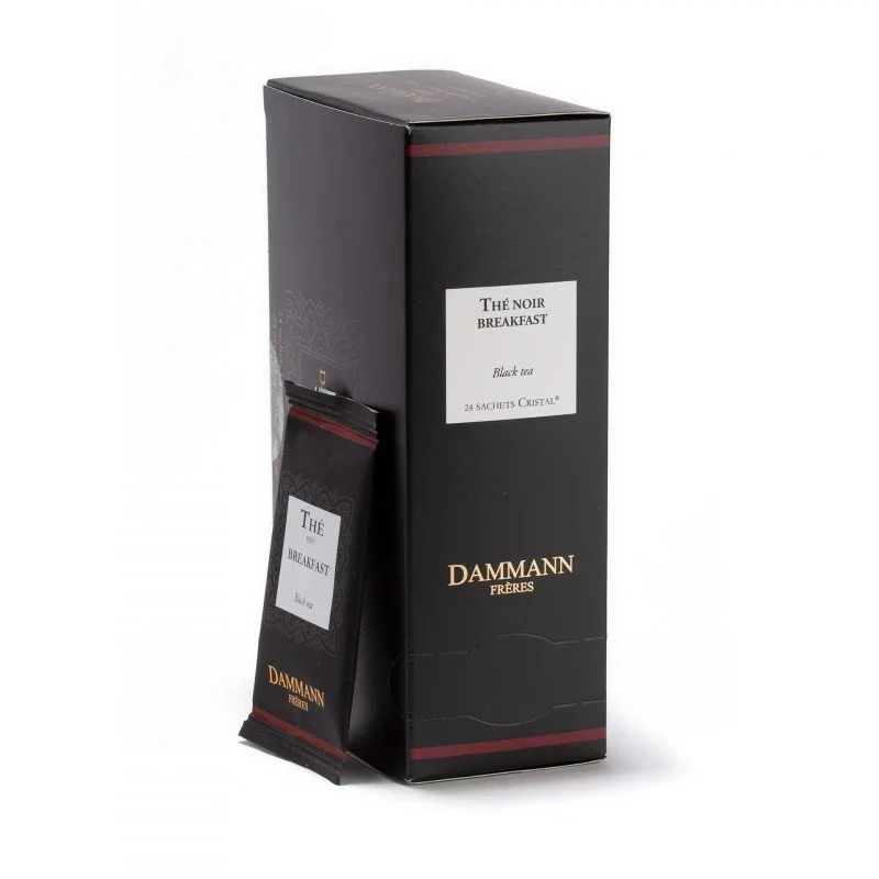 Dammann refill Breakfast 24 verpakte theezakjes.