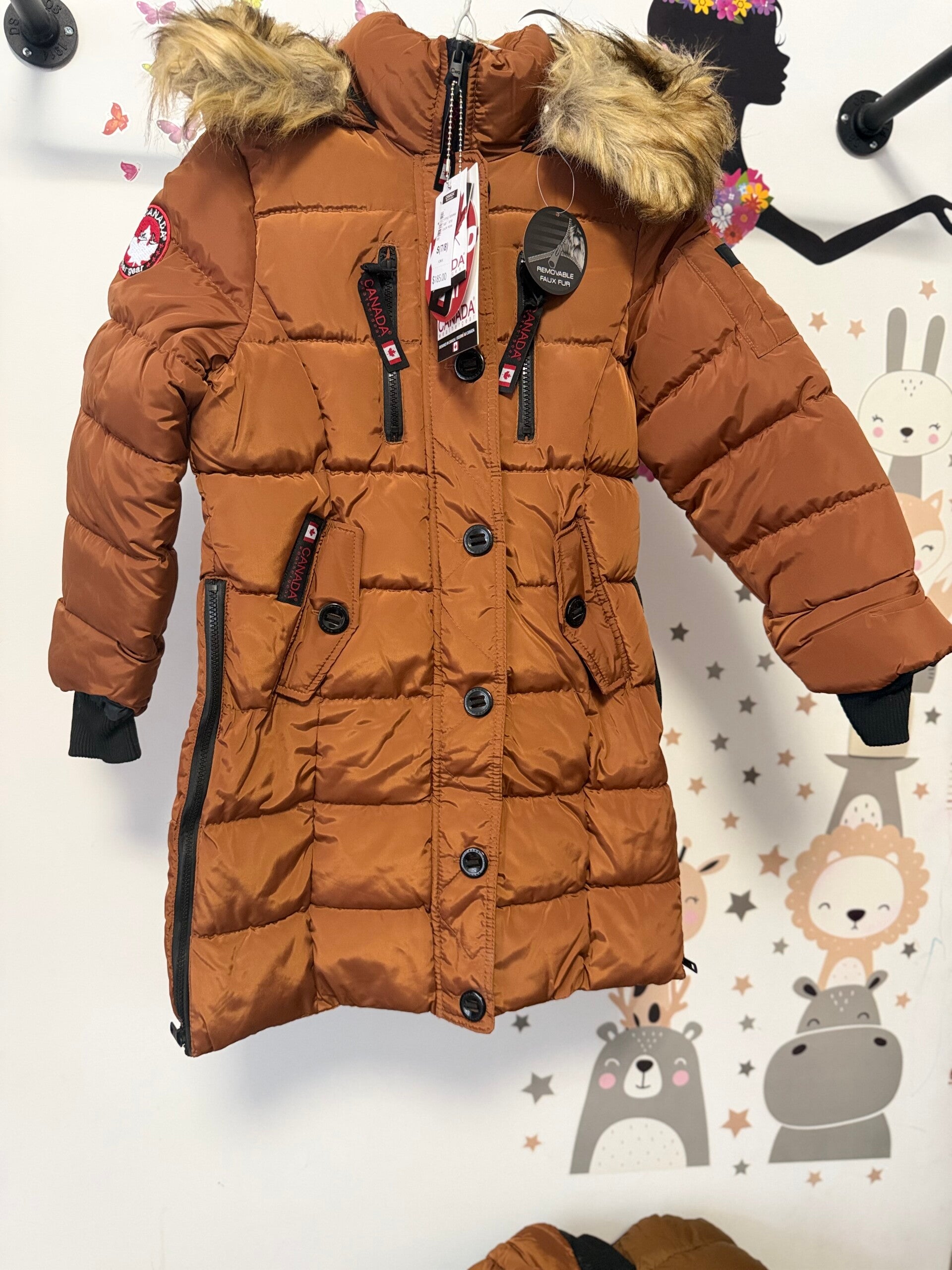 Doudoune longue Canada 7-8 ans