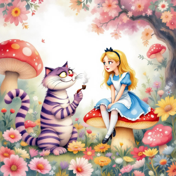 ALICE AND THE CHESHIRE CAT TUMBLER WRAP