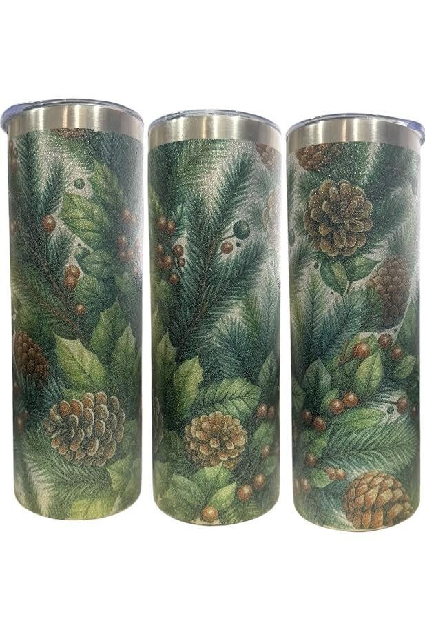 PINECONES-GLITTER CUP